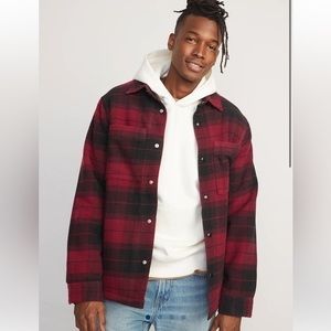 Old Navy Soft-Brushed Sherpa-Lined Shacket size Large